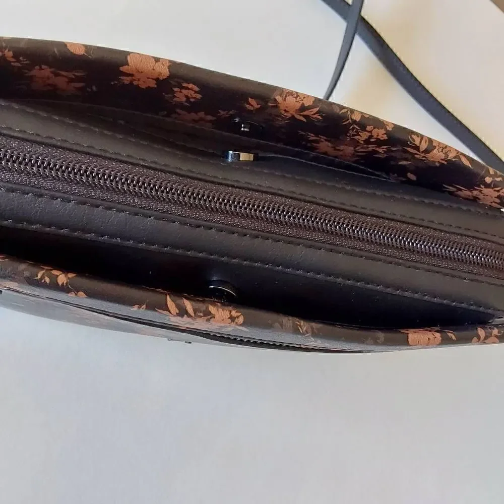 Simply Vera Sintra Crossbody Black/Brown New